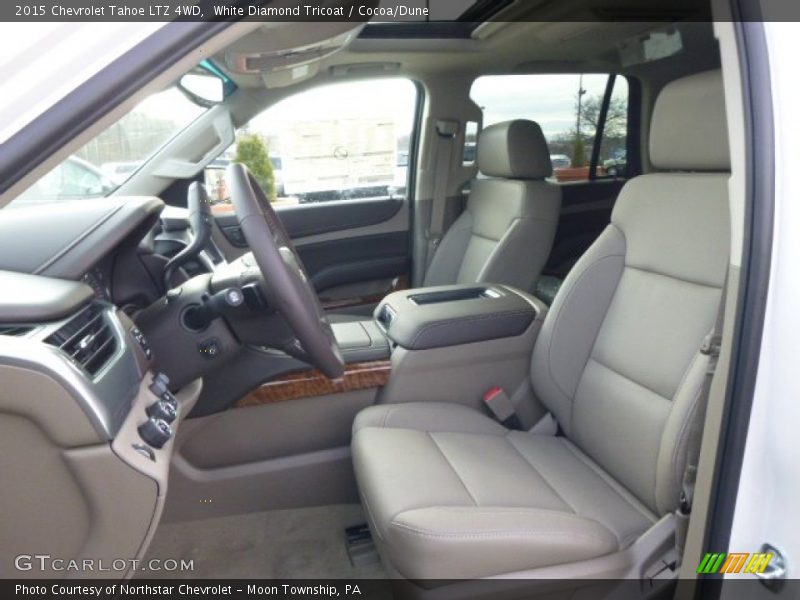 White Diamond Tricoat / Cocoa/Dune 2015 Chevrolet Tahoe LTZ 4WD