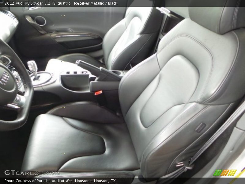 Ice Silver Metallic / Black 2012 Audi R8 Spyder 5.2 FSI quattro