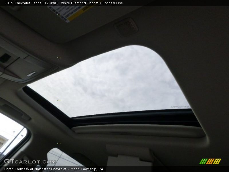 White Diamond Tricoat / Cocoa/Dune 2015 Chevrolet Tahoe LTZ 4WD