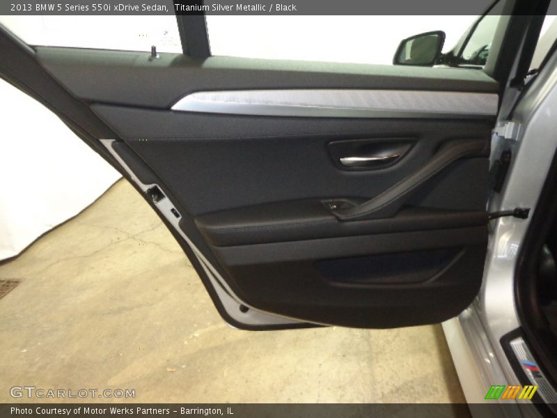Titanium Silver Metallic / Black 2013 BMW 5 Series 550i xDrive Sedan