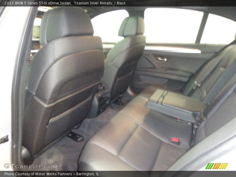 Titanium Silver Metallic / Black 2013 BMW 5 Series 550i xDrive Sedan