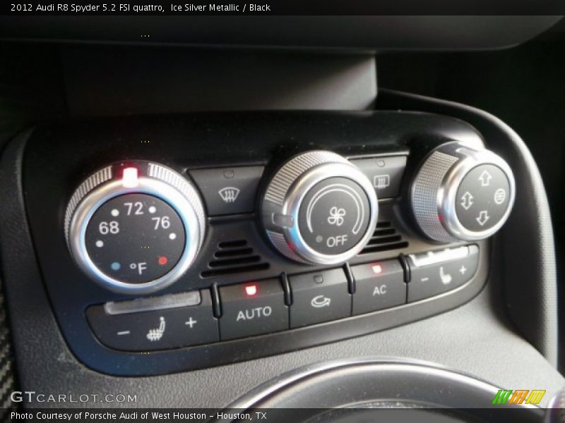 Ice Silver Metallic / Black 2012 Audi R8 Spyder 5.2 FSI quattro