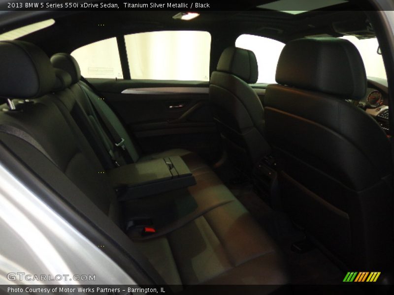 Titanium Silver Metallic / Black 2013 BMW 5 Series 550i xDrive Sedan