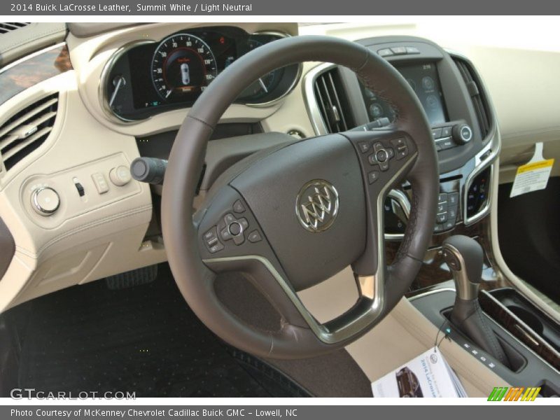 Summit White / Light Neutral 2014 Buick LaCrosse Leather