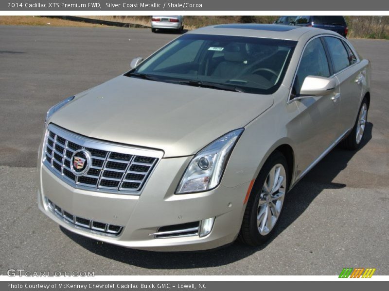 Silver Coast Metallic / Shale/Cocoa 2014 Cadillac XTS Premium FWD