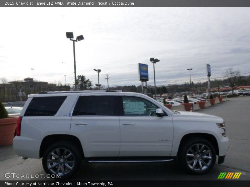 White Diamond Tricoat / Cocoa/Dune 2015 Chevrolet Tahoe LTZ 4WD