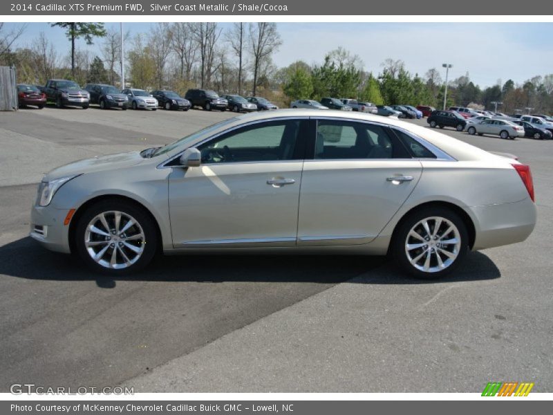 Silver Coast Metallic / Shale/Cocoa 2014 Cadillac XTS Premium FWD