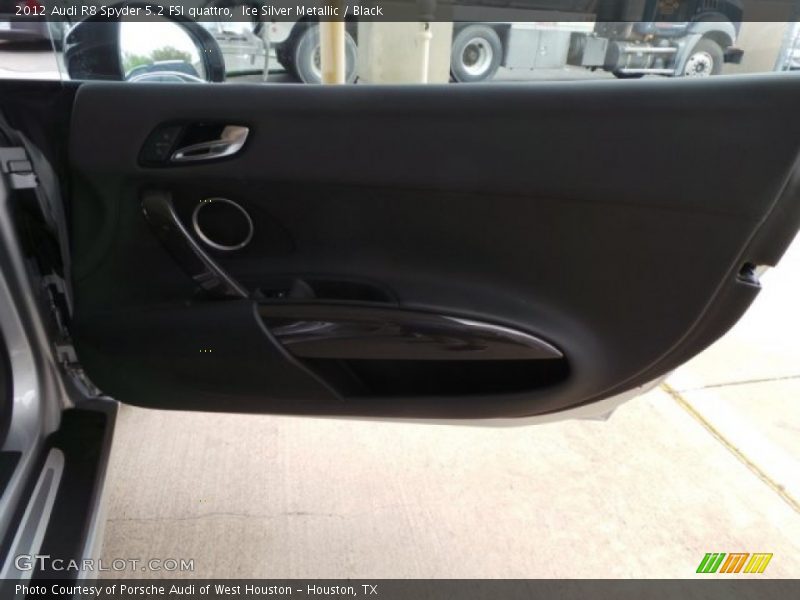 Ice Silver Metallic / Black 2012 Audi R8 Spyder 5.2 FSI quattro