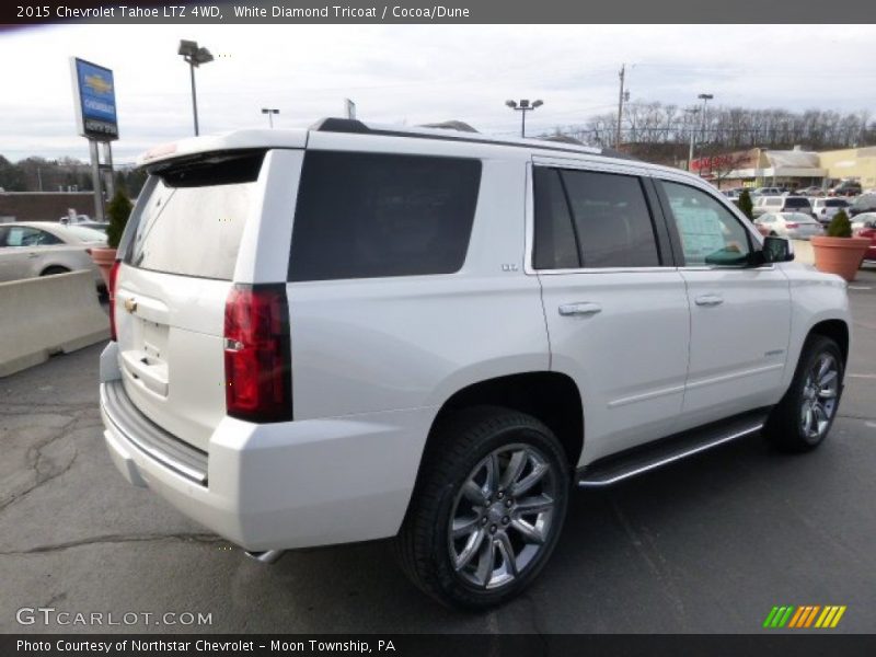 White Diamond Tricoat / Cocoa/Dune 2015 Chevrolet Tahoe LTZ 4WD