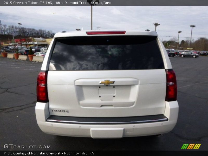White Diamond Tricoat / Cocoa/Dune 2015 Chevrolet Tahoe LTZ 4WD
