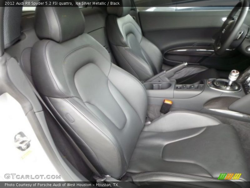 Ice Silver Metallic / Black 2012 Audi R8 Spyder 5.2 FSI quattro