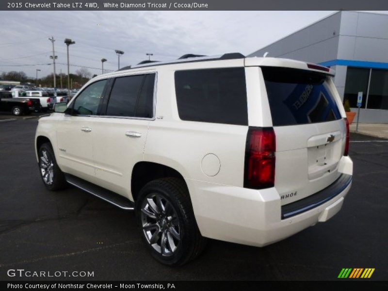 White Diamond Tricoat / Cocoa/Dune 2015 Chevrolet Tahoe LTZ 4WD
