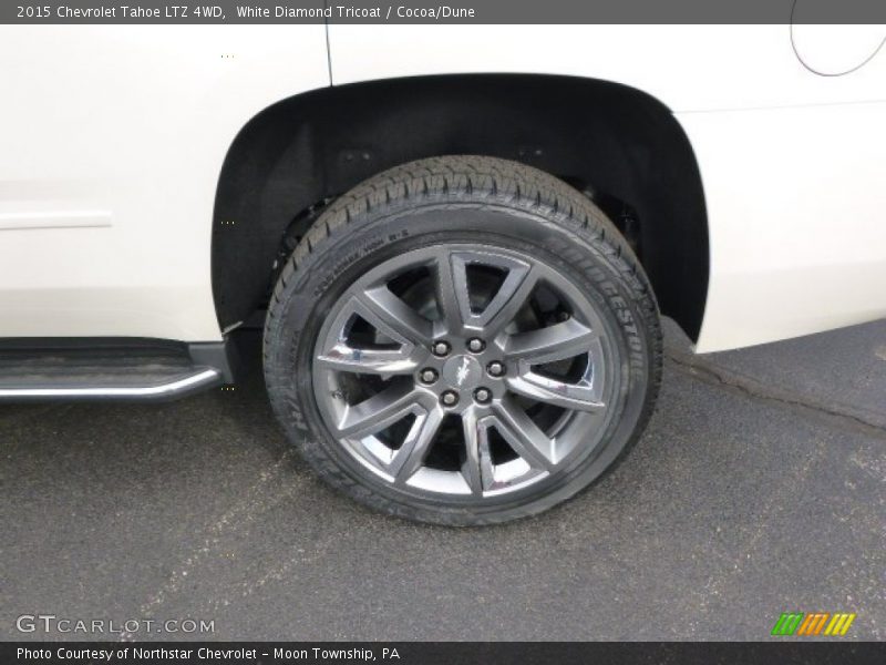White Diamond Tricoat / Cocoa/Dune 2015 Chevrolet Tahoe LTZ 4WD