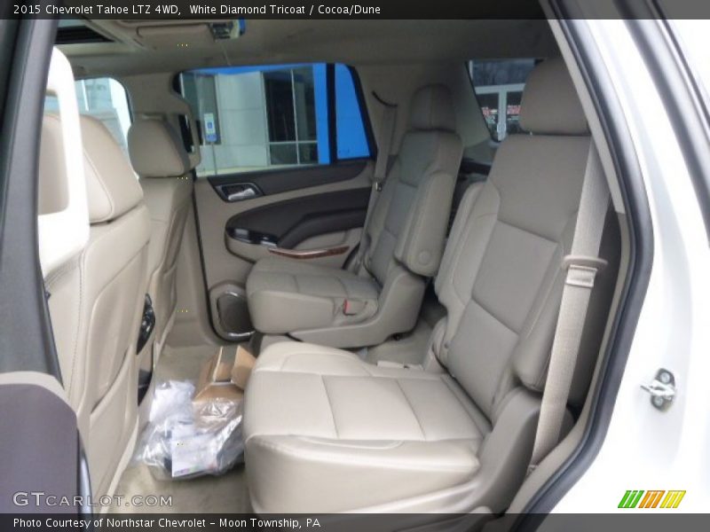 White Diamond Tricoat / Cocoa/Dune 2015 Chevrolet Tahoe LTZ 4WD