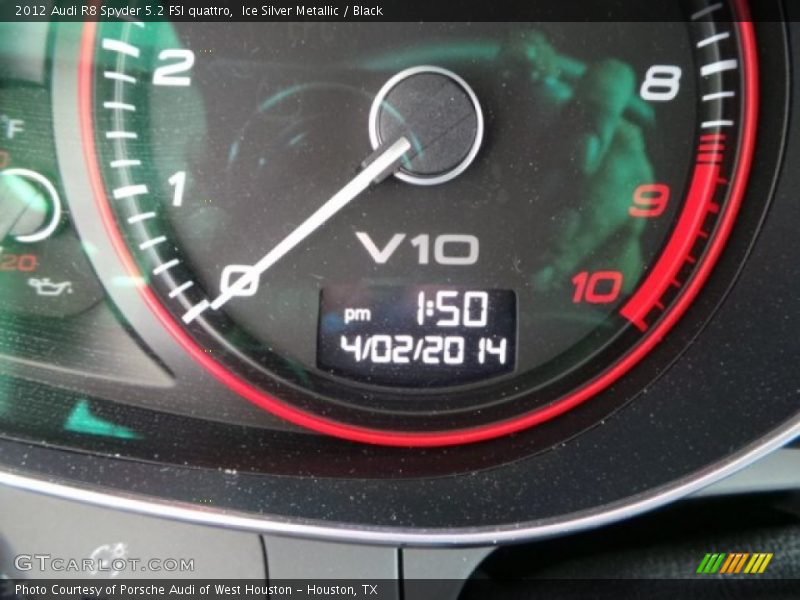Ice Silver Metallic / Black 2012 Audi R8 Spyder 5.2 FSI quattro