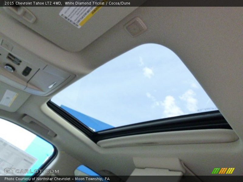 White Diamond Tricoat / Cocoa/Dune 2015 Chevrolet Tahoe LTZ 4WD