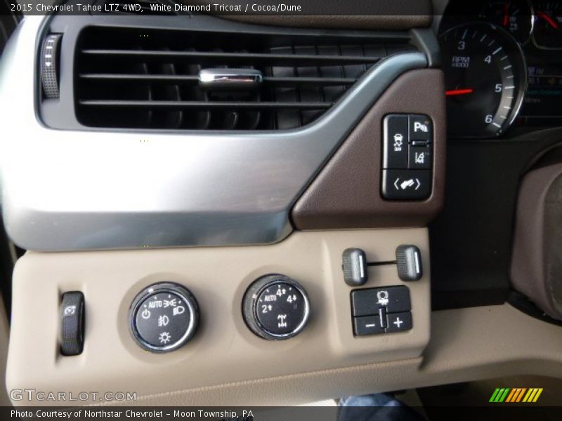 White Diamond Tricoat / Cocoa/Dune 2015 Chevrolet Tahoe LTZ 4WD