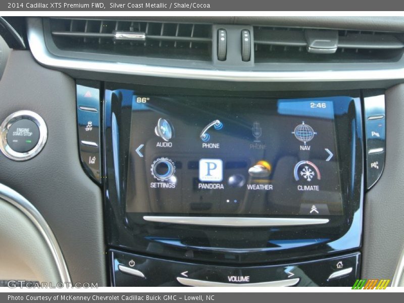 Silver Coast Metallic / Shale/Cocoa 2014 Cadillac XTS Premium FWD