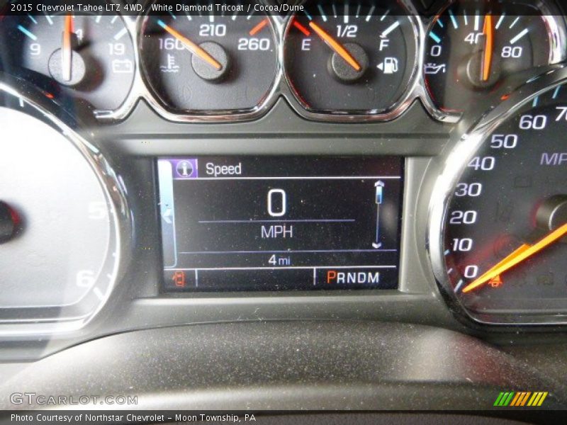 White Diamond Tricoat / Cocoa/Dune 2015 Chevrolet Tahoe LTZ 4WD