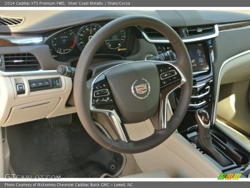 Silver Coast Metallic / Shale/Cocoa 2014 Cadillac XTS Premium FWD