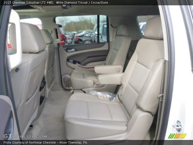 White Diamond Tricoat / Cocoa/Dune 2015 Chevrolet Suburban LTZ 4WD