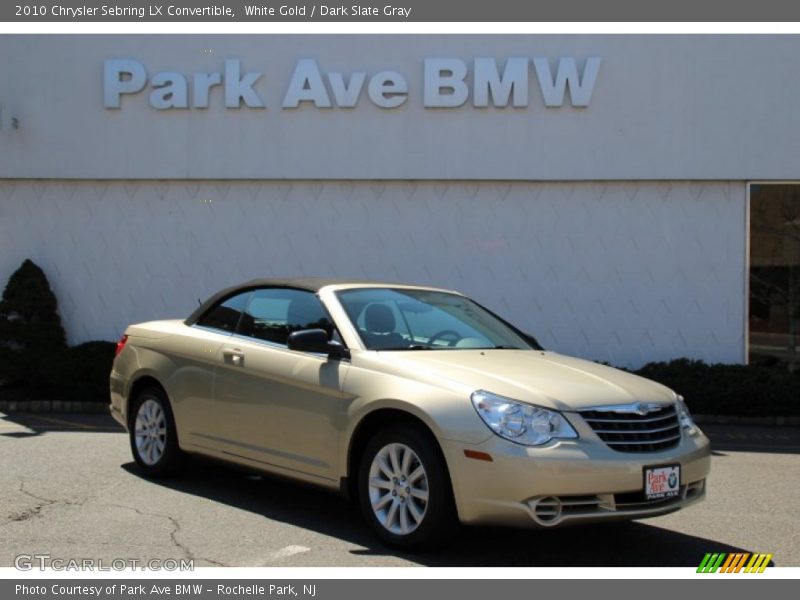 White Gold / Dark Slate Gray 2010 Chrysler Sebring LX Convertible