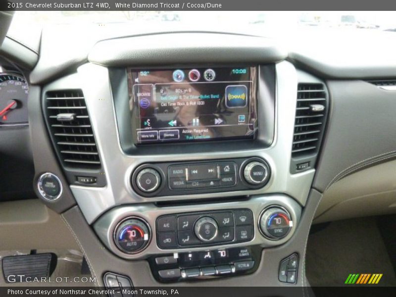 White Diamond Tricoat / Cocoa/Dune 2015 Chevrolet Suburban LTZ 4WD