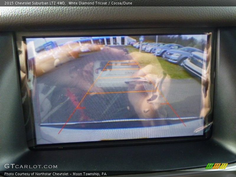 White Diamond Tricoat / Cocoa/Dune 2015 Chevrolet Suburban LTZ 4WD