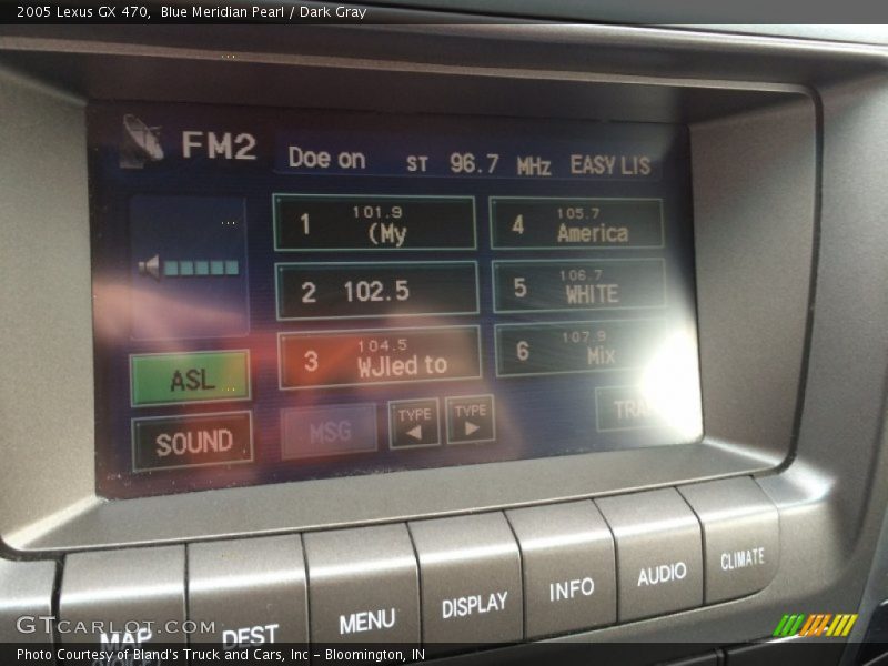 Blue Meridian Pearl / Dark Gray 2005 Lexus GX 470