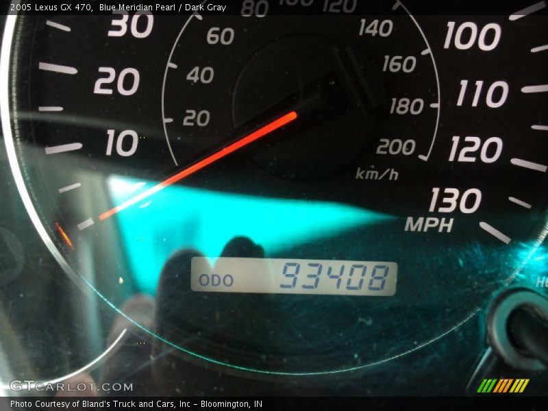 Blue Meridian Pearl / Dark Gray 2005 Lexus GX 470