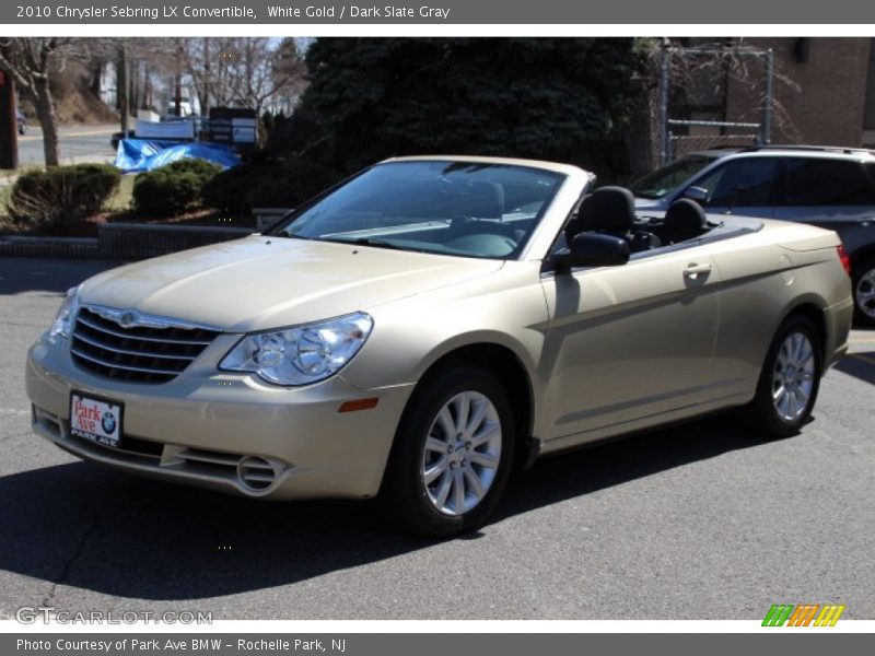 White Gold / Dark Slate Gray 2010 Chrysler Sebring LX Convertible