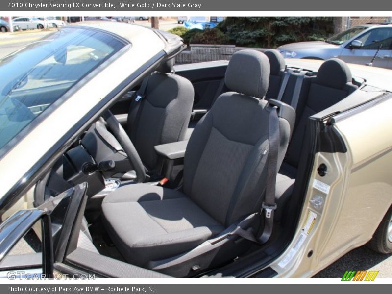 White Gold / Dark Slate Gray 2010 Chrysler Sebring LX Convertible