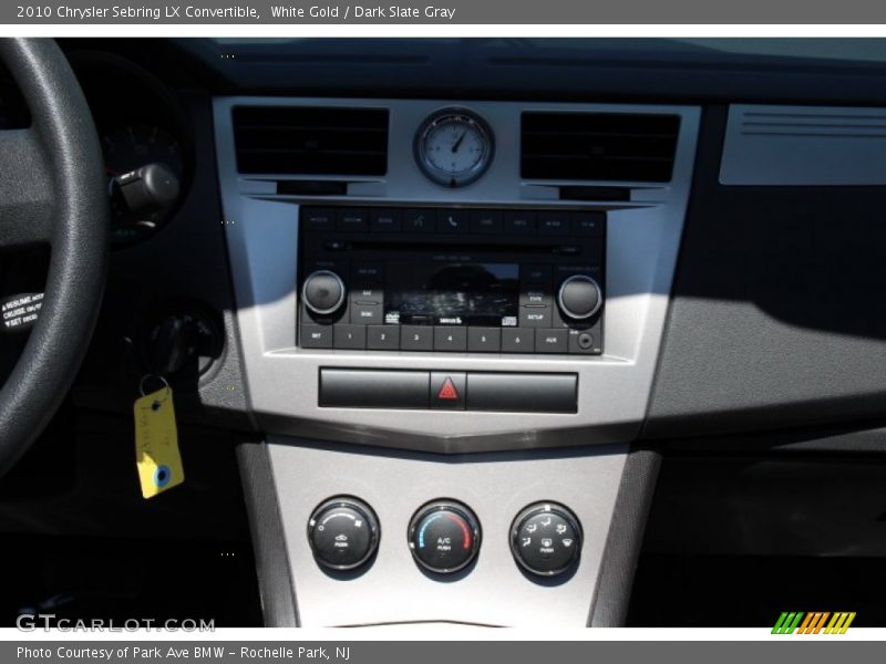 White Gold / Dark Slate Gray 2010 Chrysler Sebring LX Convertible