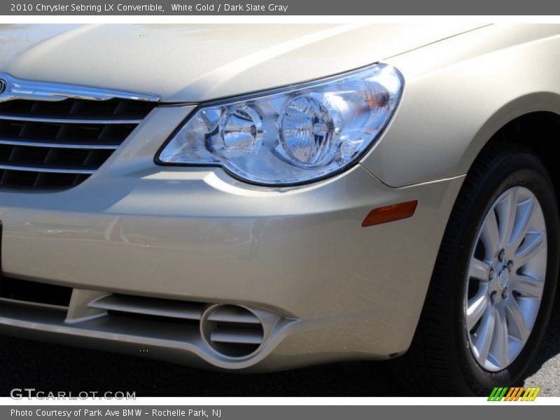 White Gold / Dark Slate Gray 2010 Chrysler Sebring LX Convertible