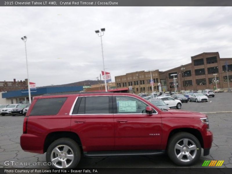 Crystal Red Tintcoat / Cocoa/Dune 2015 Chevrolet Tahoe LT 4WD