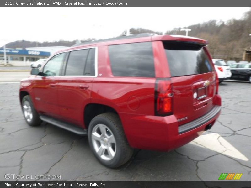 Crystal Red Tintcoat / Cocoa/Dune 2015 Chevrolet Tahoe LT 4WD