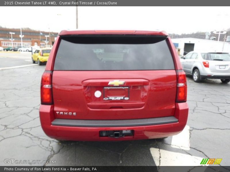 Crystal Red Tintcoat / Cocoa/Dune 2015 Chevrolet Tahoe LT 4WD