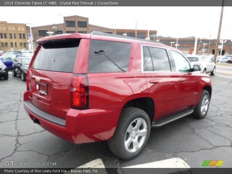 Crystal Red Tintcoat / Cocoa/Dune 2015 Chevrolet Tahoe LT 4WD