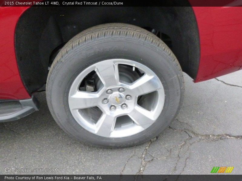 Crystal Red Tintcoat / Cocoa/Dune 2015 Chevrolet Tahoe LT 4WD
