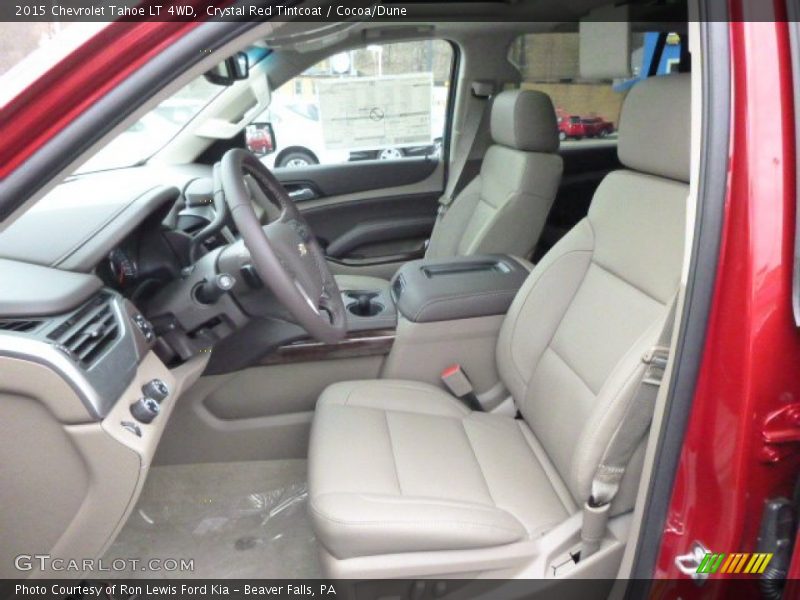 Crystal Red Tintcoat / Cocoa/Dune 2015 Chevrolet Tahoe LT 4WD