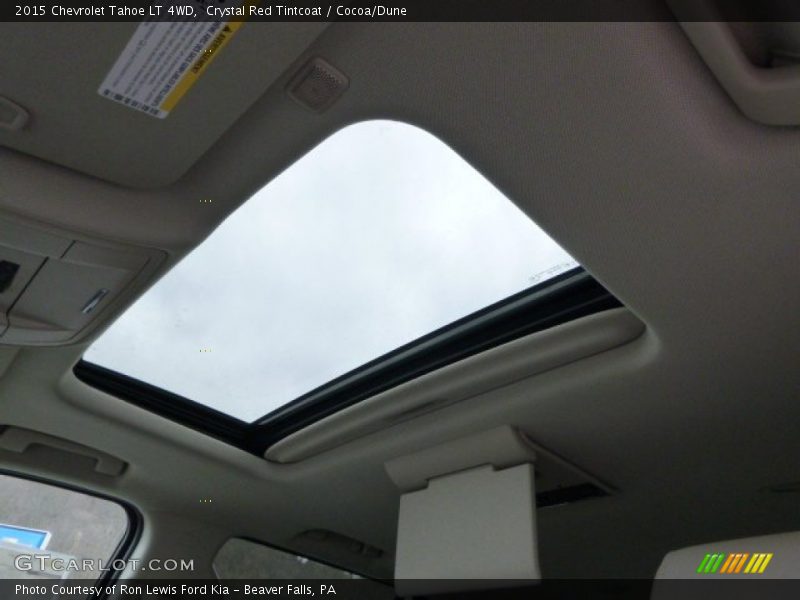 Crystal Red Tintcoat / Cocoa/Dune 2015 Chevrolet Tahoe LT 4WD