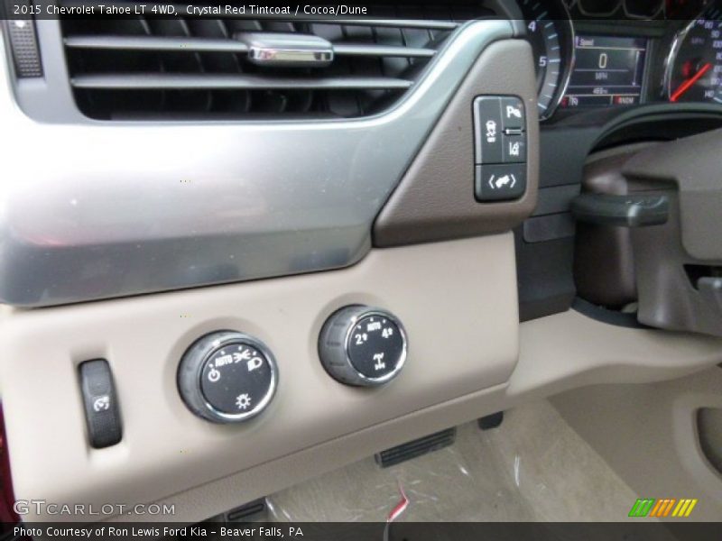 Crystal Red Tintcoat / Cocoa/Dune 2015 Chevrolet Tahoe LT 4WD