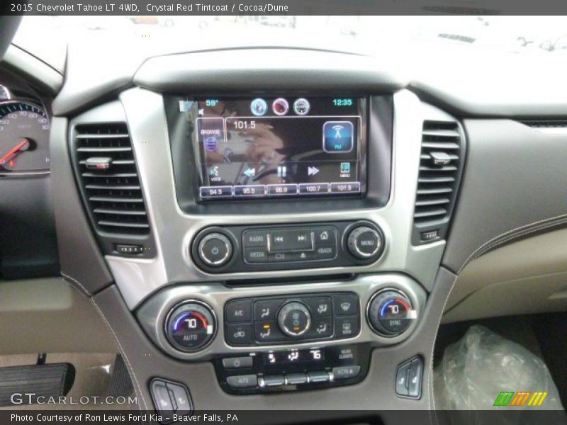 Crystal Red Tintcoat / Cocoa/Dune 2015 Chevrolet Tahoe LT 4WD