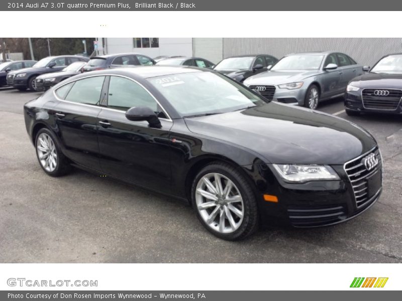 Brilliant Black / Black 2014 Audi A7 3.0T quattro Premium Plus