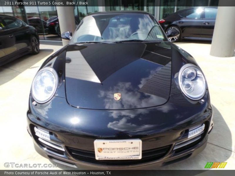 Black / Black 2011 Porsche 911 Turbo S Coupe