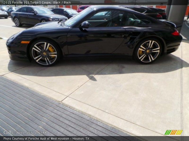 Black / Black 2011 Porsche 911 Turbo S Coupe