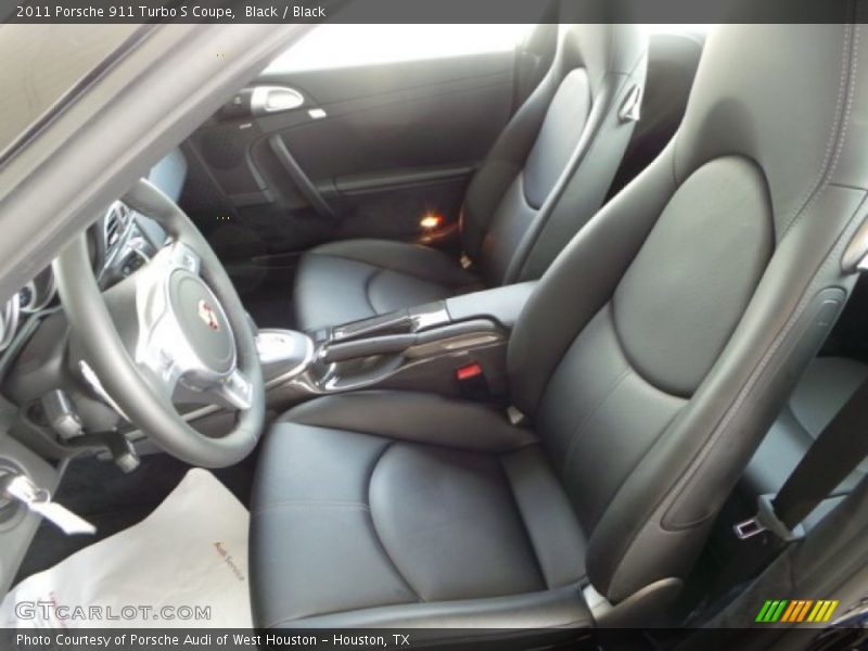 Black / Black 2011 Porsche 911 Turbo S Coupe