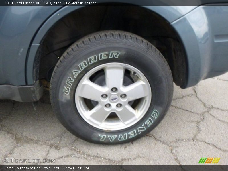 Steel Blue Metallic / Stone 2011 Ford Escape XLT 4WD