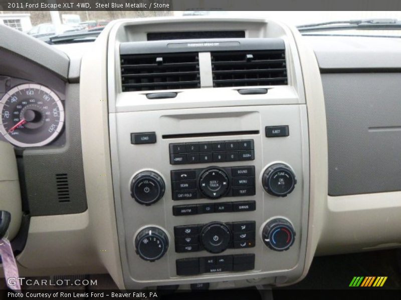 Steel Blue Metallic / Stone 2011 Ford Escape XLT 4WD