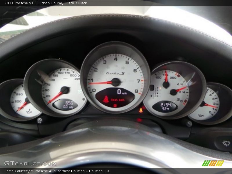 Black / Black 2011 Porsche 911 Turbo S Coupe